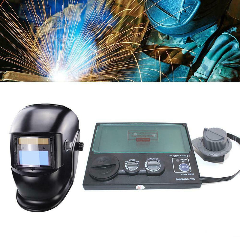 DIN9-DIN13 LCD Screen Solar Automatic Darkening Welding Goggles Lens Filter