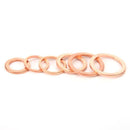 280pcs Solid Copper Washer Flat Ring Gasket Sump Plug Oil Seal Fittings