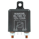 12V DC 100 Amp Heavy Duty Split Charge/Winch Relay for Car Van Boat 4 Pin