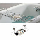 Over Bath Tub Racks Shower Organizer Bathtub Caddy Tray with Extending Side