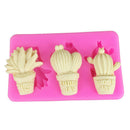 Cactus Shape Silicone Mold DIY Sugar Craft Cake Mould Decor Home Kitchen Tool Gw