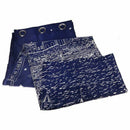 Lot of 1 x Window Curtain Panel 100x250cm Chateau Pattern - Navy Blue