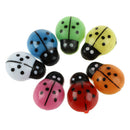 100pcs Colorful Ladybug Mini Wall Stickers Ladybird Home Decor