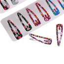 10X Baby Girls Hairpin 4cm Rh Clips Snap Hairpins Toddler Kids Hair Accessory TE