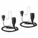 2-Pin Covert Acoustic Tube Walkie Talkie Earpiece-Two Way Radio Earpiece witN6I5