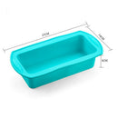 Silicone Bread Mold Loaf Pan Rectangle Baking DIY Homemade Utensil Blue