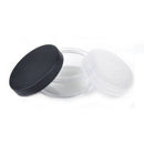 Plastic Empty Loose Powder Jar Puff Box Sifter Container Cosmetic Case Trip 50 g