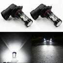 2 PCS H10 HB3 50W 9005 9145 LED white Projector Fog Driving Light Bulbs 6000K