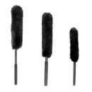 3x Multi Size Wool Blend Wheel Cleaning Grills Door Frames Washing Brushes
