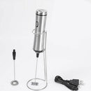 USB RECHARGEABLE MILK FROTHER,2 Speeds Electric Milk Frother With 2