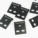 100 PCS Pro Plastic Earrings Ear Studs Holder Display Hang Hanging Cards 30x40mm