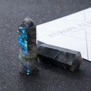 1Pc Natural Labradorite Moonstone Quartz Crystal Point Healing Rock Stone Wand