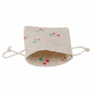 Lot of 10pcs Jewelry pouch Small Linen Drawstring Gift Bag Cherry Motif Red I8N9
