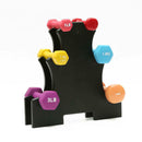 Vinyl Dumbbell Set Gym Weights Stand Rack Home Fitness Exercise Workout N MYB