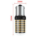 2 Pieces 1157 Amber LED Replace Automobile Front Turn Signal Light Bulb