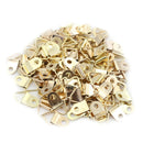 100pcs Mini Golden Triangle D-Ring Picture Photo Frame Hook Hanger 10x20mm ES