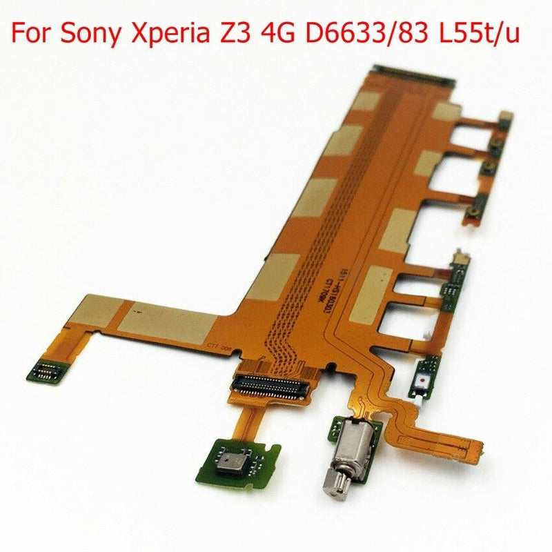 For Sony Xperia Z3 4G D6633/83 L55t/u Power On Off Button Microphone Flex Cable