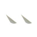 100 Pcs New 2 Inch Parabolic Natural Feathers 2 Inch Water Drop Archery Fea