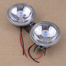 Clear 12V 100W Round Van Bus Truck Fog Spot Lights Lamps Kit H3 90mm 3.5inch