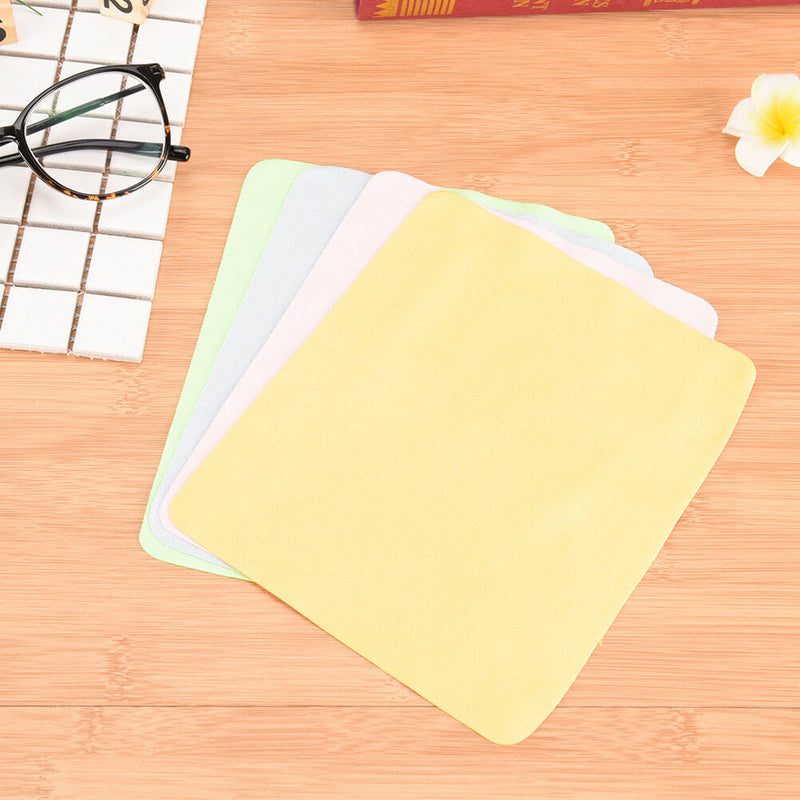 10x large microfiber cleaning cloth for screens lenses glasses 18*15cm 4color FT