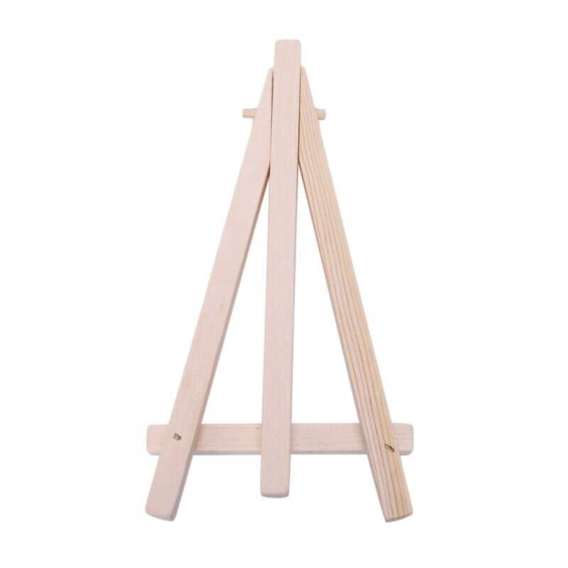 1-10PCS Mini Wooden Cafe Table Number Easel Wedding Place Name Card Holder  R5C2