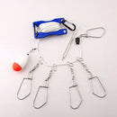 Steel Fishing Lock Live Fish Buckle Control Float Fishing Tool (Blue) A