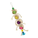 BirdS Swing Perches Toys Parrot Hanging Bell Pet Cage Toys for Cockatiels