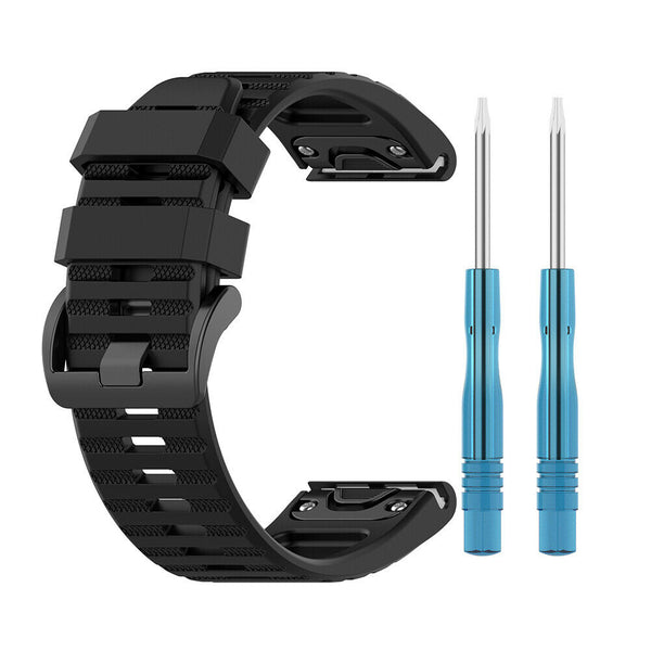 Silicone Band for Garmin Fenix 6X 6X Pro 5X 5X Plus 3 HR 26mm Watch Accessories