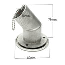 Stainless Steel 1.5" Boat Deck GAS  Boat Deck Fill / Filler With Keyless Cap