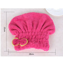 1x Magic Dry Hair Cap Shower Cap Super Absorbent Microfiber Hair Wrap Towel  Bj