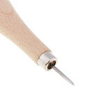 3pcs 4/5-6mm Steel Awl & Wooden Trimming polished Tool for Handmade Leather