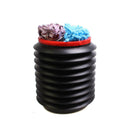 4L Car Bucket Folding Telescopic Water Storage Box Trash Container Black Red