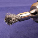 10pc 3mm Rotary Steel Wire Wheel Brush Cup Tool Shank for Drill Rust Weld