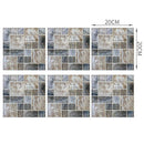 6pcs Waterproof Tiles Mosaic Wall Stickers Kitchen Adhesive Decor (MSC034) A