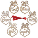 6PCS Christmas Tree Wooden Hanging Ornaments Decoration Hot Xmas Gift 2019 New
