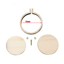 10 Sets Mini Embroidery Hoop Ring Wooden Cross Stitch Frame For Hand Crafts DIY