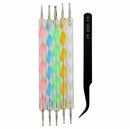3 in 1:2400 Piece Rhinestones ,Nail Art Tweezer for Rhinestones,and 5X2 Way