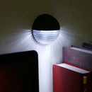 Waterproof Solar Light Sensor 6 LED Wall Garden Fence Lamp(White)