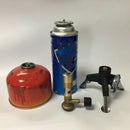 Outdoor Tripod Gas Stove Adapter Fuel Tank Bracket Connector + Portable Bun