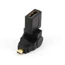 2 direction Rotatable HDMI Male to HDMI Type A Female Adapter for Phone TV