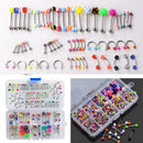 Wholesale Lots Mixed Lip Piercing Body Jewelry Barbell Rings Tongue Ring 60XJ,a