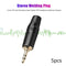 3.5mm Jack Plug Stereo Audio Adapter Headphone Soldering Connector (5pcs) A#S