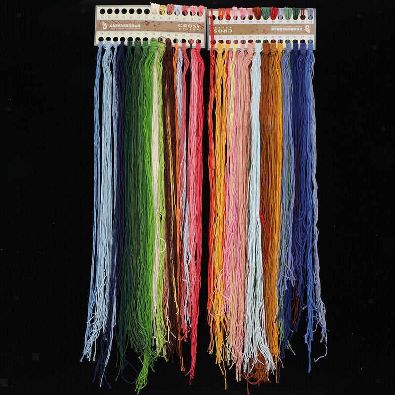 1 Set Stamped Cross Stitch Kits 11CT Embroidery Cloth Rural Cottage 31x22in