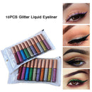 10 Color/Set Liquid Glitter Eyeliner Set Makeup Cosmetics For Women Lady  CEH
