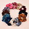 12 Pack Hair Velvet Scrunchy Bobbles Elastic Lady Hair Bands Holder