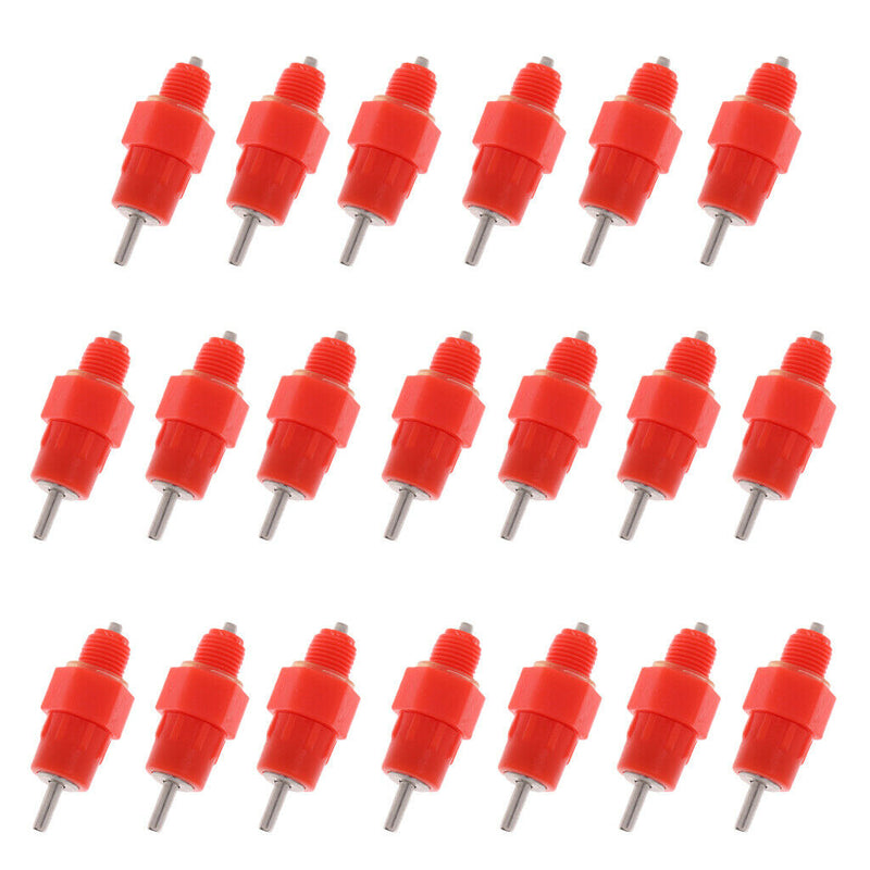20Pcs Automatic Water Nipples Feeder Waterer Drinker Nippers for Chicken Duck