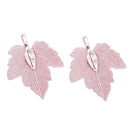 4Pcs Plated Leaf Pendant Necklace Jewelry Natural Leaf DIY Jewellry Findings