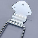 Chrome 6 String Guitar Tailpiece Open Frame Bridge For Archtop Guitar