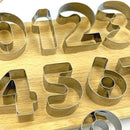 9 Pcs/set Number Letter Cookie Biscuit Stamp Cutter Embosser Cake Mould New