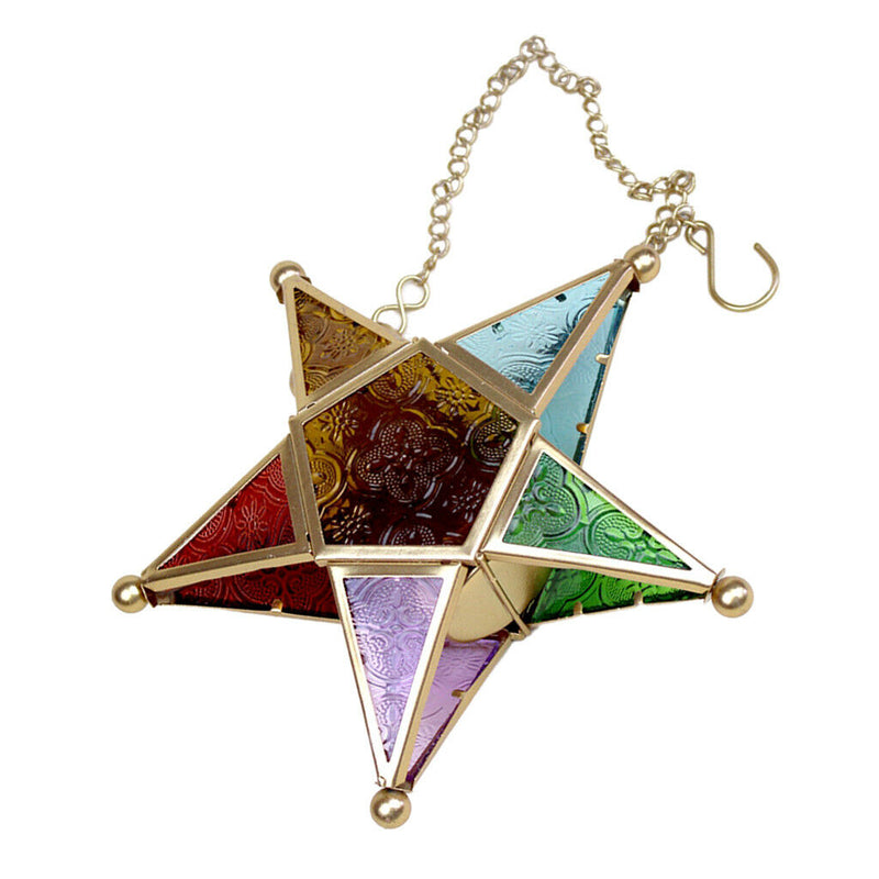 Wall Hanging Tealight Candle Holder Star Lantern for Wedding Holiday Decor